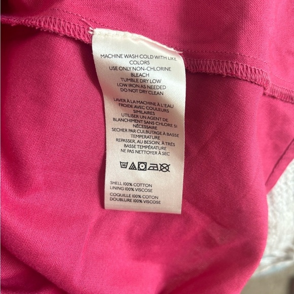 Anthropologie Women’s Squareneck Sleeveless Tiered Ruffle Dress. Pink small - Picture 5 of 8